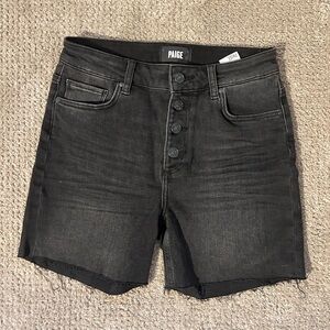 NWT PAIGE Black Sarah Long Line Short